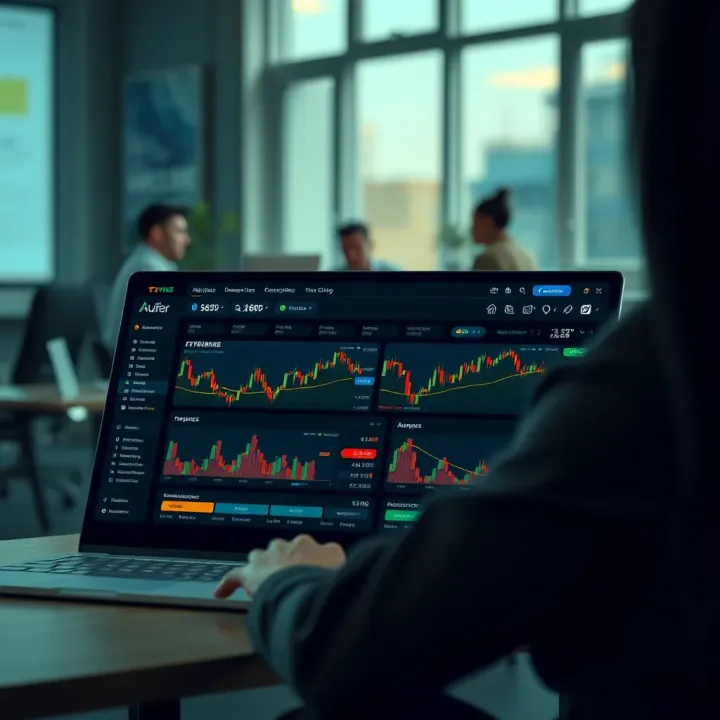 User-friendly investment platform dashboard showing analysis tools and customer support features