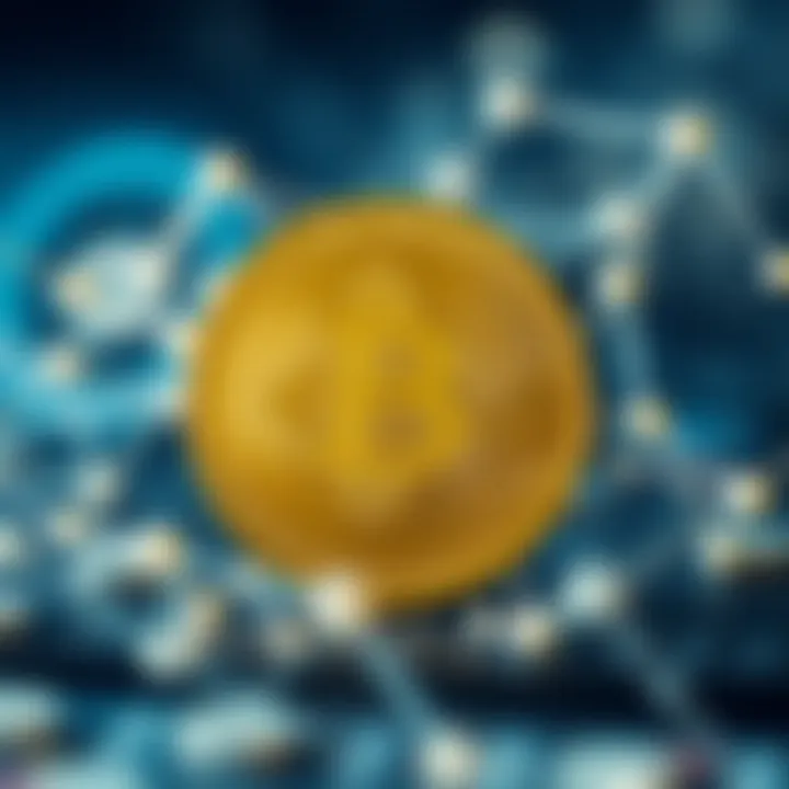 Visual representation of Bittorrent Coin integrating blockchain technology and connectivity