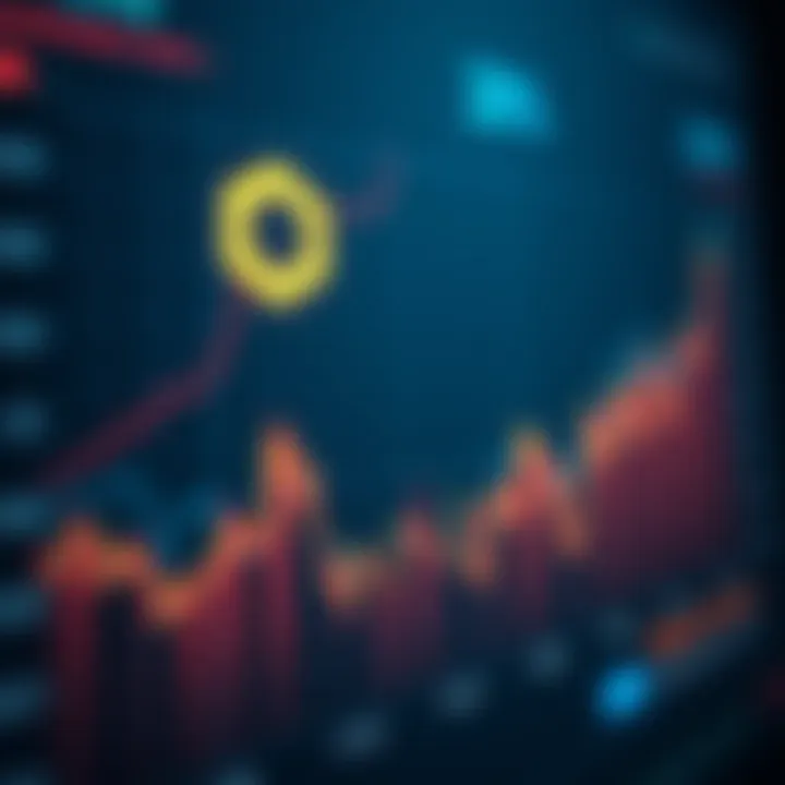 Graph illustrating market trends and technological growth influencing Chainlink cryptocurrency value