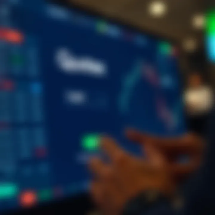 User entering login credentials on trading platform interface