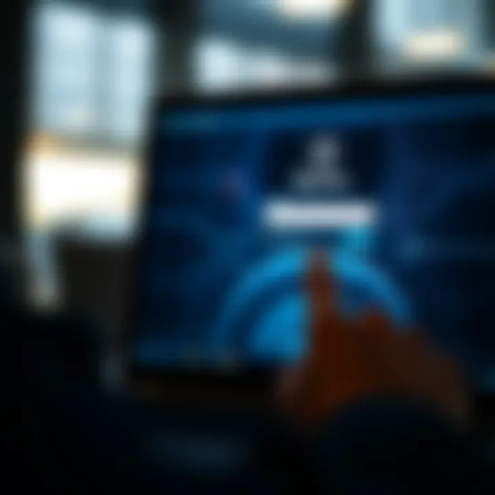 User entering credentials on a secure login page of Quotex platform