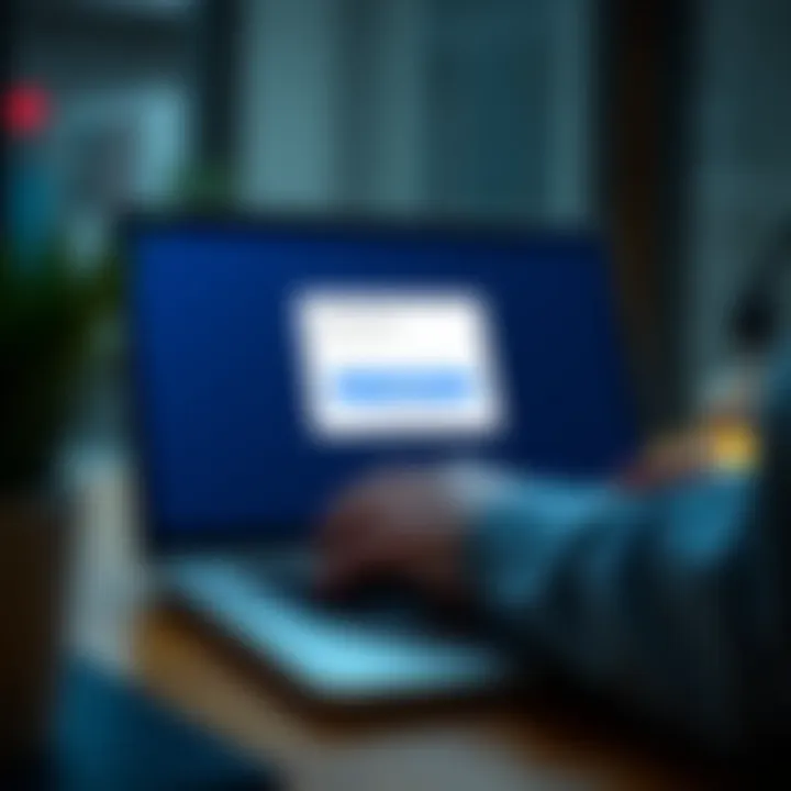 User securely logging into Quotex platform on a laptop with two-factor authentication prompt visible