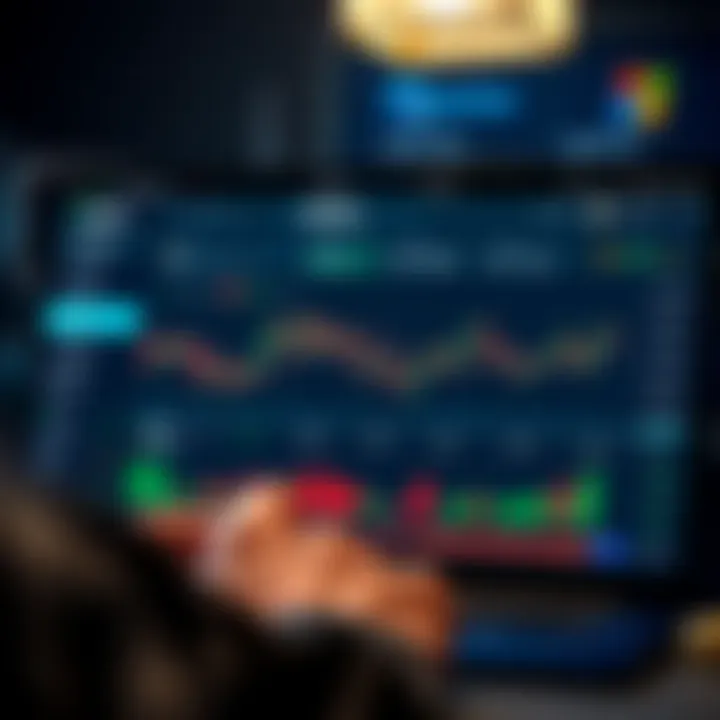 Demonstration of Quotex demo account dashboard highlighting trading tools and virtual balance