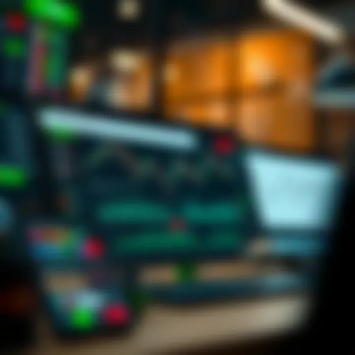 Graphical representation of Quotex Log interface showing trade analytics and monitoring tools