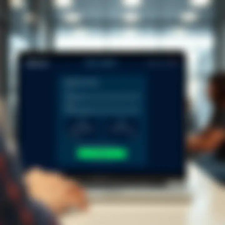 User interface showing registration form fields and security features for account creation