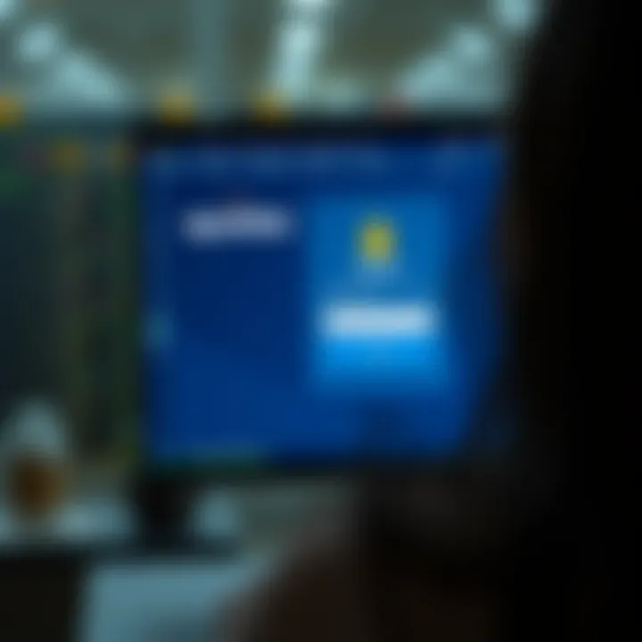 Accessing Quotex Account Securely Secure login screen of Quotex trading platform with user entering credentials
