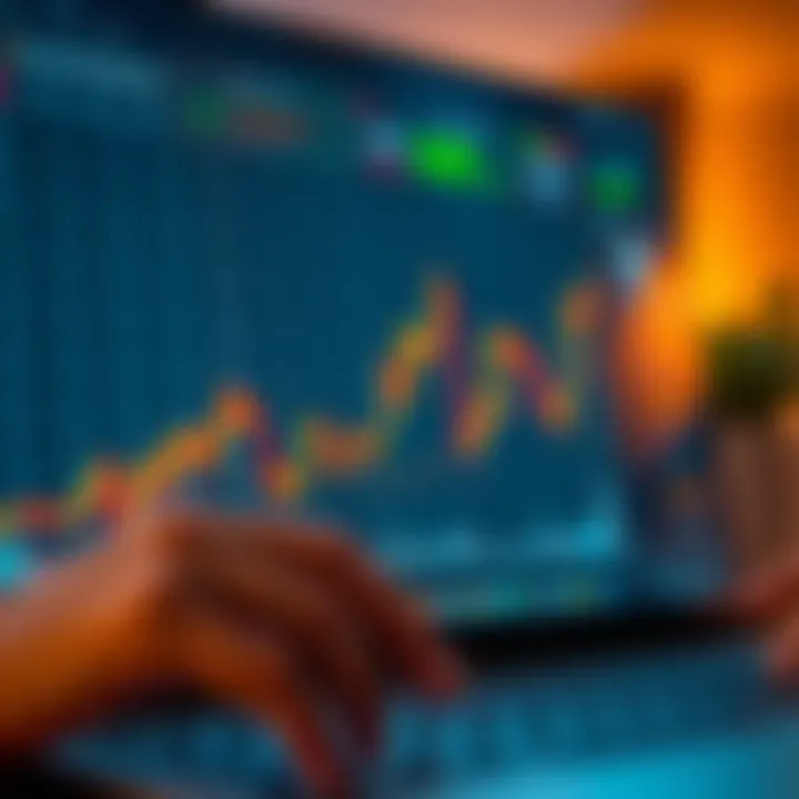 Graph illustrating trading strategies and analytics on Quotex platform