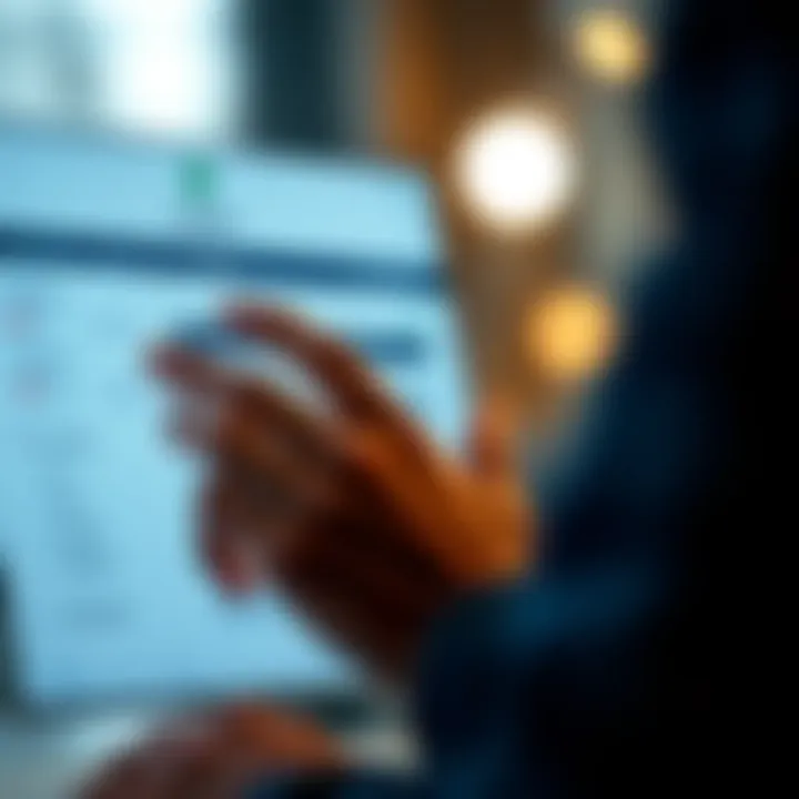 User navigating security settings within the Quotex trading application