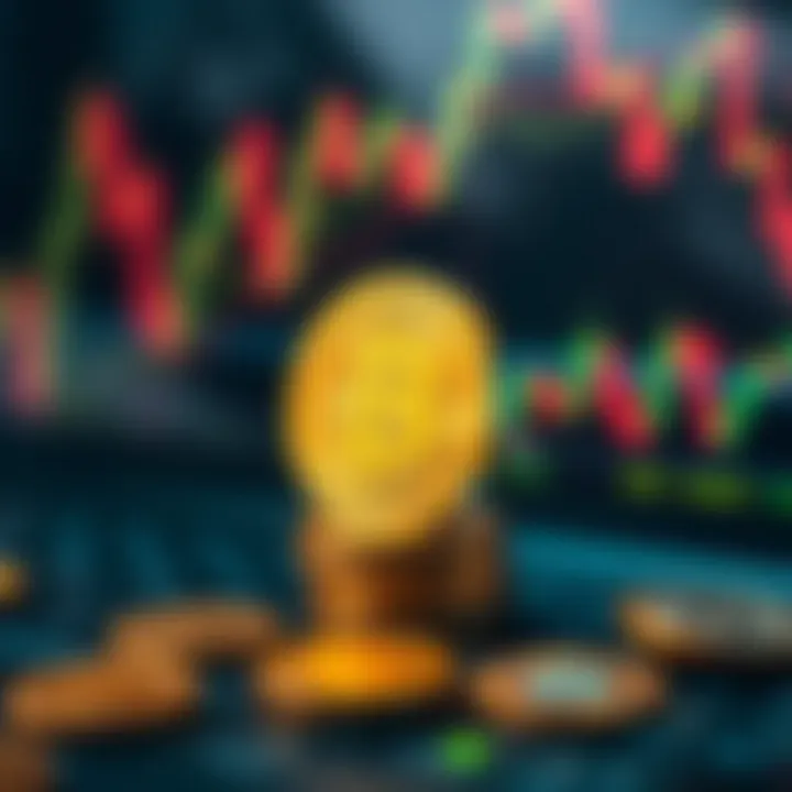 Visual representation of cryptocurrency trading with Bitcoin Profit features and risk assessment