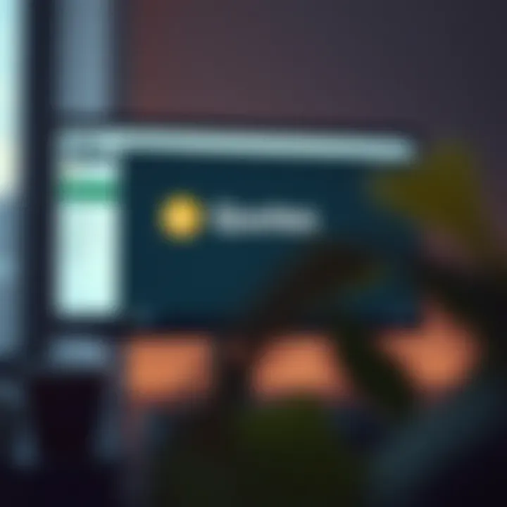 Screenshot of the Quotex application installation interface on a computer screen