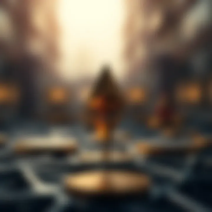 Digital representation of Ethereum blockchain technology and network development