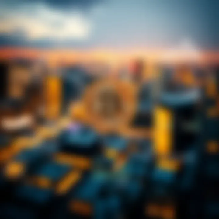 External Influences on Cryptocurrency Market Dynamics Visual representation of external factors impacting cryptocurrency market including economic and regulatory influences