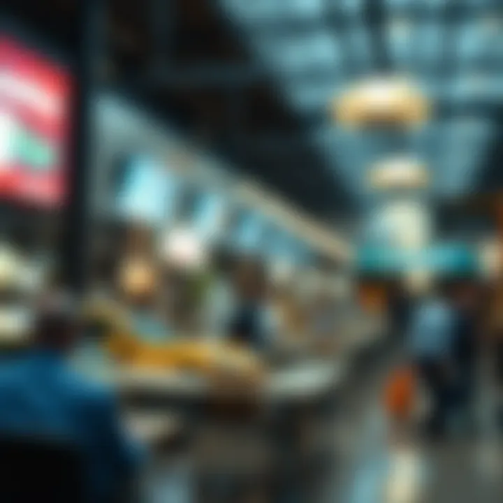 Diagram illustrating four main market structures with distinct economic features and examples