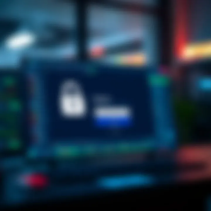 User interface showing secure login screen on Quotex trading platform