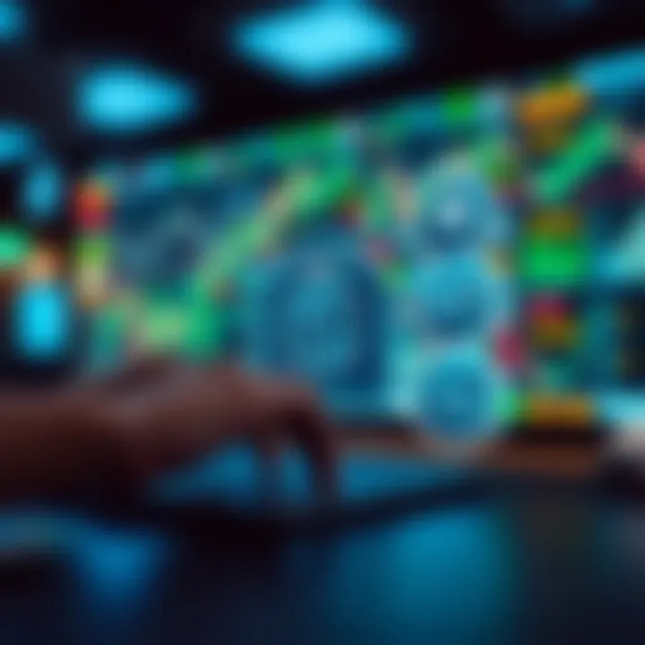 Graphical representation of essential tools and security features in trading software