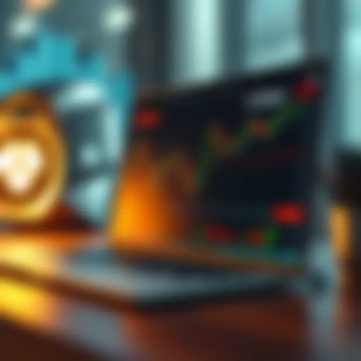 Graphical representation of trading strategies using the Quotex platform demo account