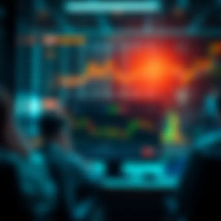 Visual representation of investment benefits and risks with security tips for online trading
