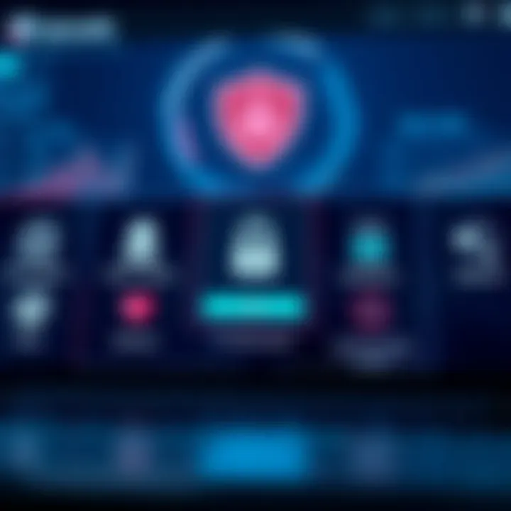 Security and Support Features of IQ Trade Platform Secure login interface and customer support icons representing safety and assistance features