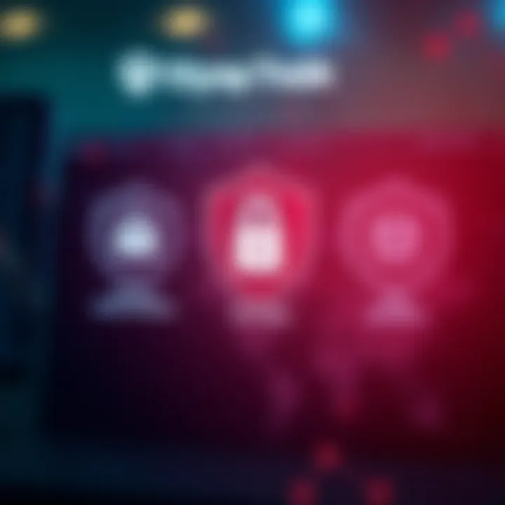 Secure digital platform with encrypted data protection symbols