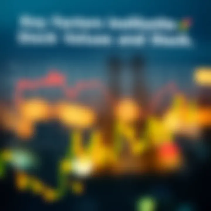 Chart illustrating key factors influencing Petrobras stock valuation and future projections