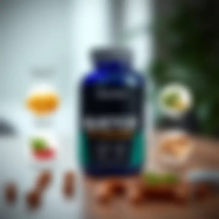 Illustration showing the key ingredients and benefits of Quetox supplement