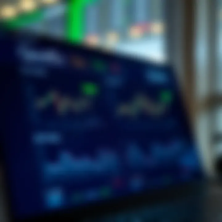 Dashboard of investment tracking and market monitoring features on a financial platform