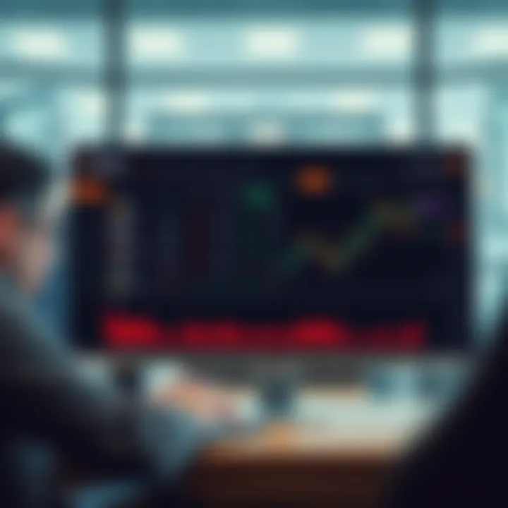 Interface of Quotex trading platform showing asset options and live chart