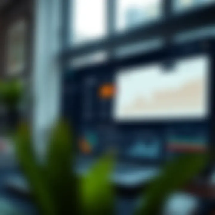 Dashboard view highlighting essential features and navigation menu on Quotex user interface