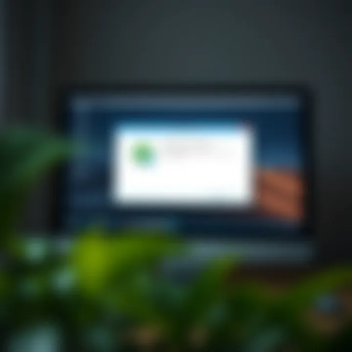 Installation window of Quotex showing setup progress on computer