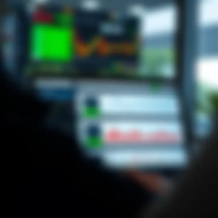 Dashboard interface of Quotex platform showing trading options and analytics