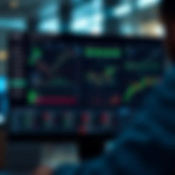 Interface of the Quotex trading platform displaying various financial charts and trading options