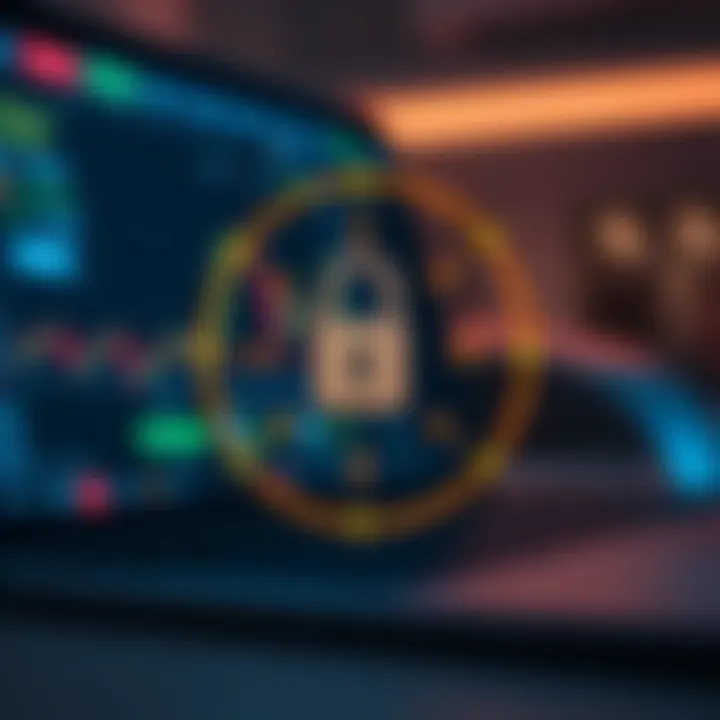 Illustration of secure online trading environment and legal compliance for Quotex users