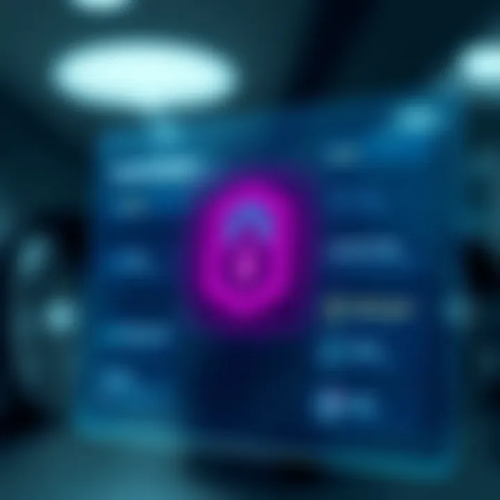 Security features and user interface options of Quotex platform illustrating safety measures