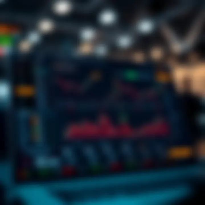 Dashboard view of Quotex trading platform showing various trading options and real-time data