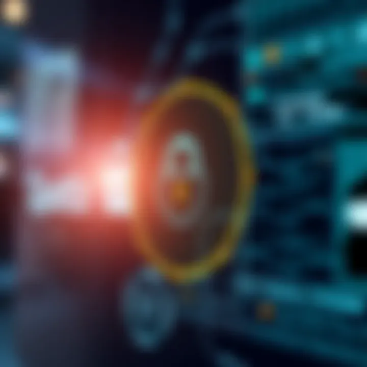 Secure digital interface representing data protection on Quotex platform