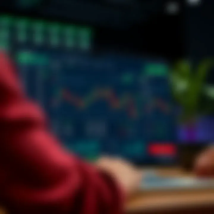 User interface of Quotex Trader showing various trading options and real-time market data