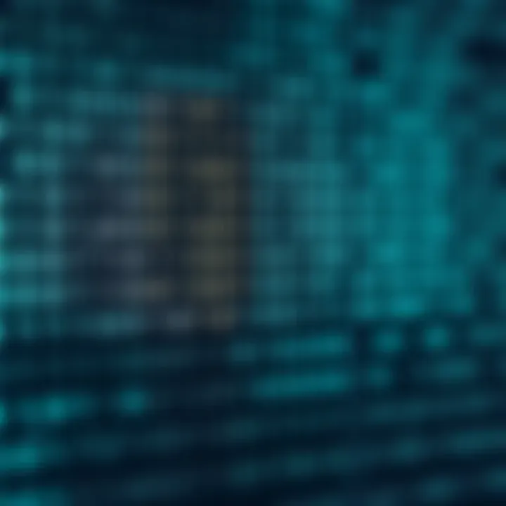 Visual representation of binary code with zeros and ones arranged in a grid