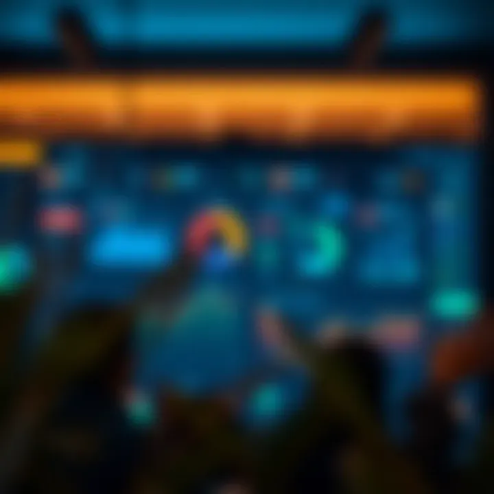 Interface showcasing Quatex dashboard with various functionalities and user tools