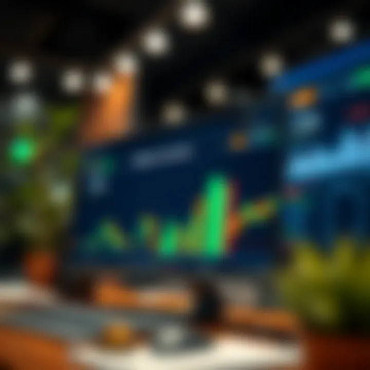 Risk-Free Virtual Investment Learning Tool Conceptual representation of risk-free investment learning using virtual currency on a computer screen