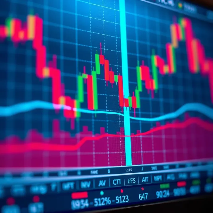 Chart showing common candlestick patterns used in binary options trading for market analysis
