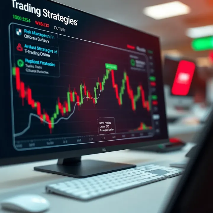 Graphical representation of trading strategies and risk management tools available on digital trading platforms