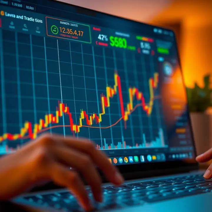 Graph illustrating trading strategies and analytics on Quotex platform