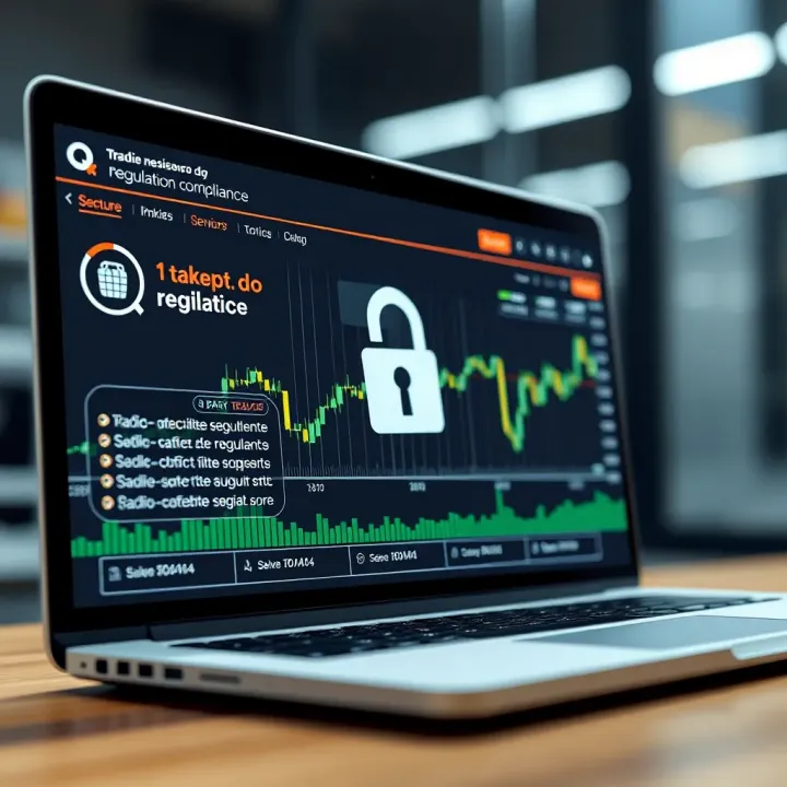 Secure trading environment highlighting encryption and regulatory compliance features