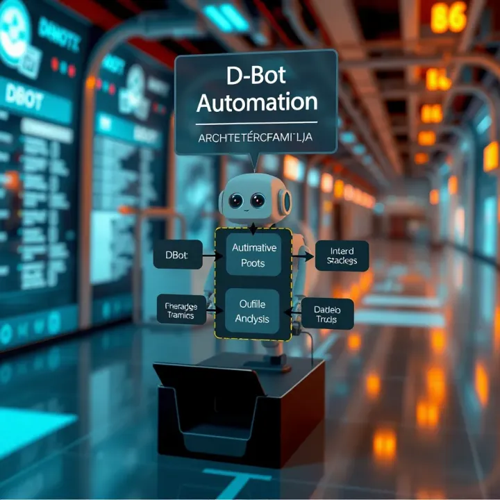 Diagram illustrating the architecture and workflow of DBot automation powered by artificial intelligence