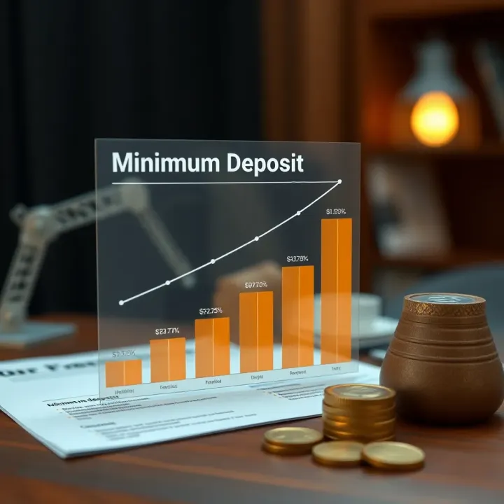 Graph illustrating benefits of making a minimum deposit on Quotex