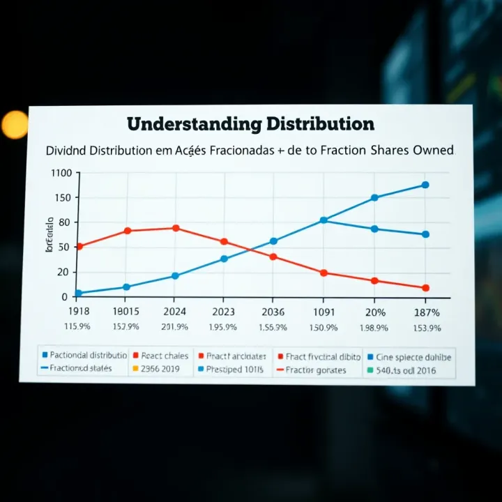 Diagram showing dividend distribution proportional to fractional shares owned