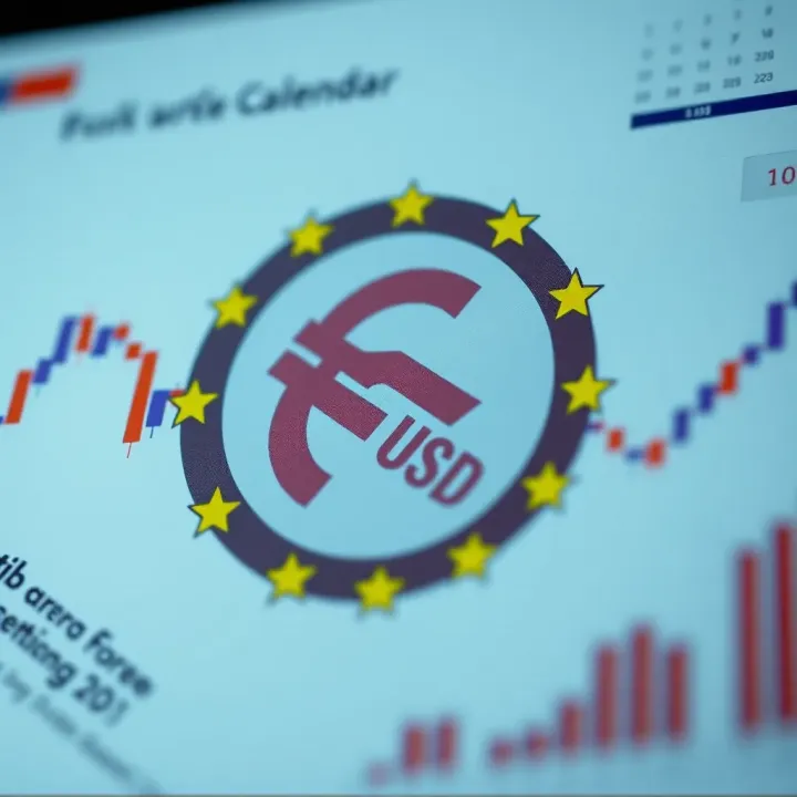 Illustration of economic calendar highlighting key events affecting EUR/USD forex market