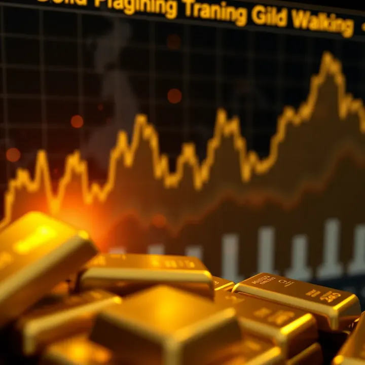 Visual representation of economic and political events influencing gold market dynamics