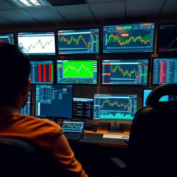 Effective Tools and Strategies for Forex Trading Variety of forex trading tools and strategies displayed on multiple screens for effective currency exchange