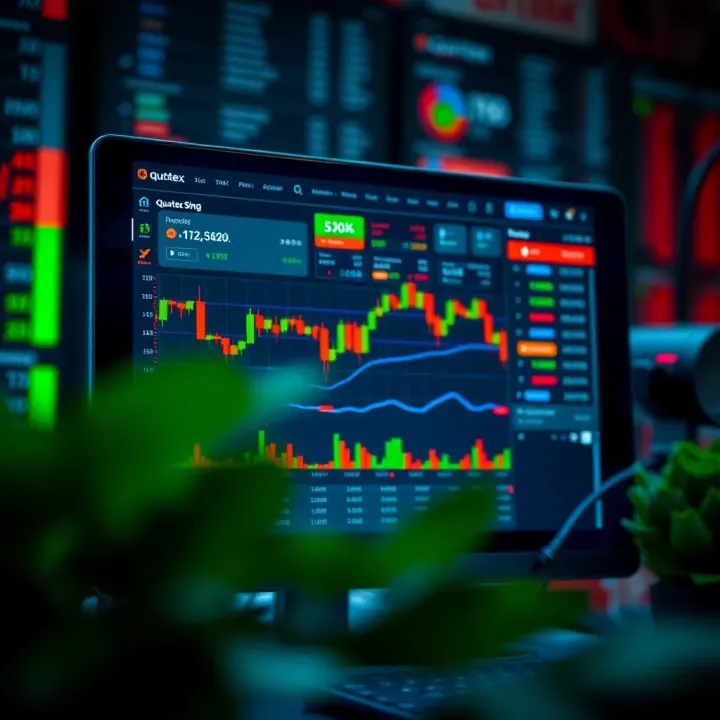 Visual representation of key features and advantages of Quotex Sing platform for effective trading